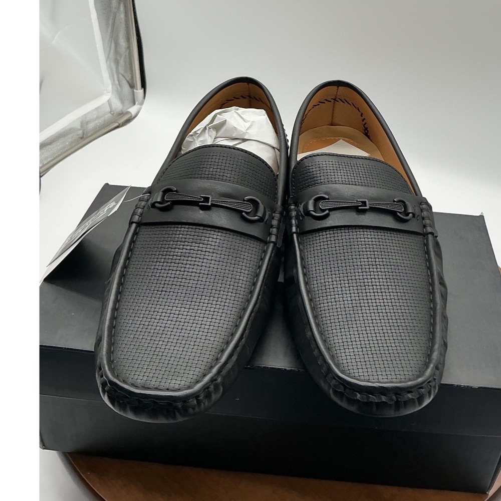 Aston Marc Mens Drive-01 Black Bit Loafer Driving Moccasins Shoes Size‎ 13 NEW
